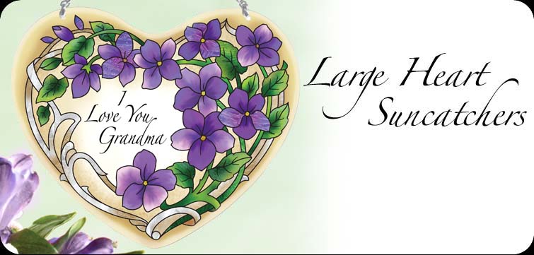 Suncatchers Large Hearts