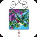Suncatcher-JSW178R-Hummingbird & Fuchsias - Hummingbird & Fuchsias