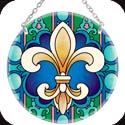 Suncatcher-MC241R-Fleur-de-lis - Fleur-de-lis