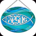 Suncatcher-MO194R-Icthus Fish/JESUS - Icthus Fish/JESUS