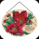 Suncatcher-MO263R-Poppies/May the God of hope... - Poppies/May the God of hope fill you with joy and peace. Rom. 15:13
