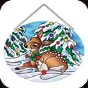 Suncatcher-MO284R-Deer & Bunny - Deer & Bunny