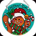 Suncatcher-SC275R-Gingerbread Boy//SNOW DAY! - Gingerbread Boy//SNOW DAY!