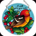 Suncatcher-SC280R-Bird & Berries//...I will give - Bird & Berries//...I will give