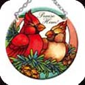 Suncatcher-SC300R-Cardinal Couple - "Praise Him!" - Cardinal Couple - "Praise Him!"