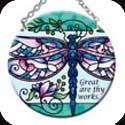 Suncatcher-SC302R-Dragonfly - "Great are thy works" - Dragonfly - "Great are thy works"