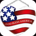Suncatcher-SH444R-God Bless America/GOD BLESS AMERICA - God Bless America/GOD BLESS AMERICA