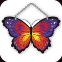 Suncatcher-SSC1036R-Purple & Orange Butterfly - Purple & Orange Butterfly