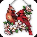 Suncatcher-SSC1041R-2 Cardinals - 2 Cardinals