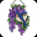 Suncatcher-SSD1034R-Bluebirds & Wisteria - Bluebirds & Wisteria